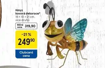 Tesco Hmyz kovová dekorace nabídka