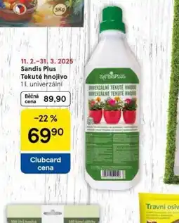 Tesco Sandis plus tekuté hnojivo nabídka