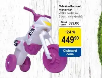 Tesco Odrážedlo maxi motorka nabídka