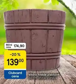 Tesco Vědro hnědé plastové nabídka