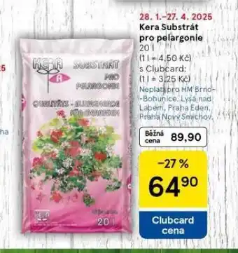 Tesco Kera substrát pro pelargonie nabídka