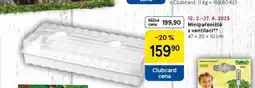 Tesco Minipařeniště s ventilací nabídka