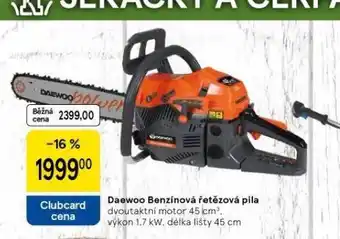 Tesco Daewoo benzínová řetězová pila nabídka