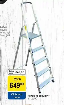 Tesco Hliníkové schůdky nabídka