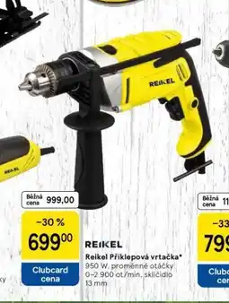 Tesco Reikel příkelpová vrtačka nabídka