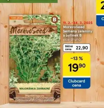 Tesco Semena zeleniny a bylinky b nabídka