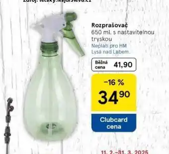 Tesco Rozprašovač nabídka