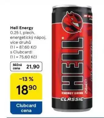 Tesco Hell energy nabídka