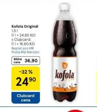 Tesco Kofola originál nabídka