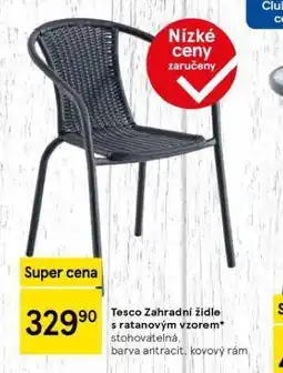 Tesco Zahradní židle s ratanovým vzorem nabídka