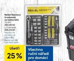 Tesco Reikel ráčnový šroubovák se dśadou bitů nabídka