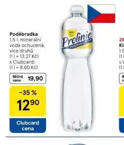 Tesco Poděbradka ochucená nabídka