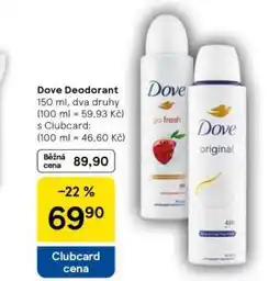 Tesco Dove deodorant nabídka