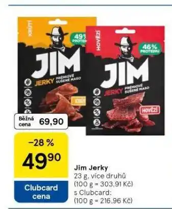 Tesco Jim jerky nabídka