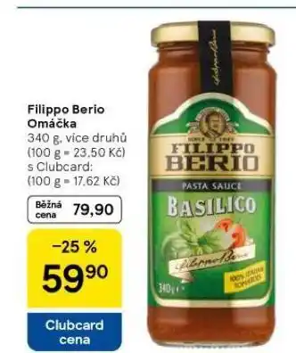 Tesco Filippo berio omáčka nabídka