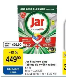 Tesco Jar platinum plus tablety do myčky nabídka