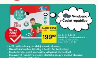 Tesco Fred & flo dětské pleny nabídka