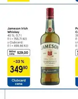 Tesco Jameson whiskey nabídka