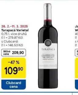 Tesco Tarapacá varietal nabídka