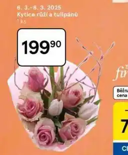 Tesco Kytice růží a tulipánů nabídka