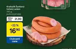 Tesco Krahulík šunkový točený salám nabídka