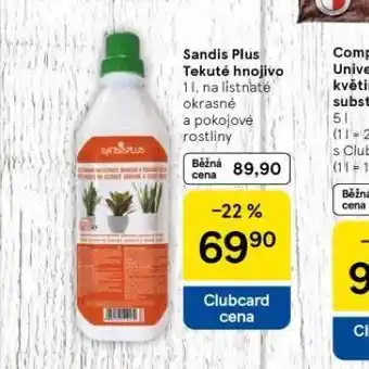 Tesco Sandis plus tekuté hnojivo nabídka