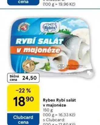 Tesco Rybex rybí salát v majonéze nabídka