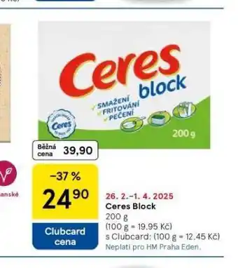 Tesco Ceres block nabídka