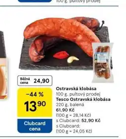 Tesco Ostravská klobása nabídka