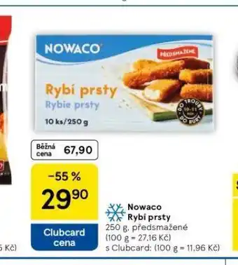 Tesco Nowaco rybí prsty nabídka