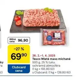 Tesco Mleté maso míchané nabídka