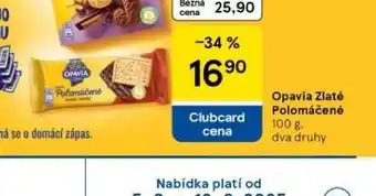 Tesco Opavia zlaté polomáčené nabídka