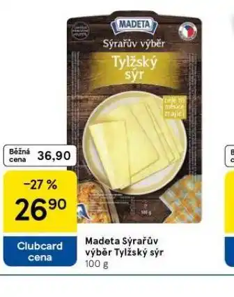 Tesco Madeta sýrařův výběr tylžský sýr nabídka