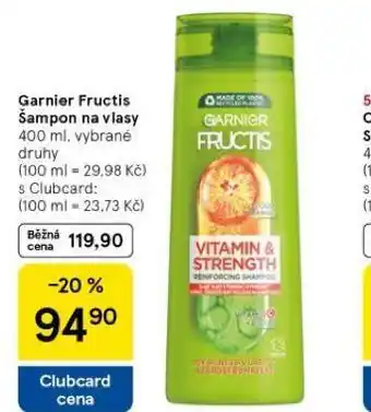 Tesco Garnier fructis šampon nabídka