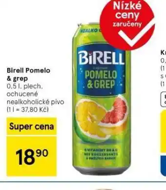 Tesco Birell pomelo & grep nabídka