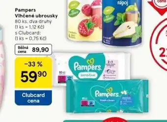 Tesco Pampers dětské vlhčené ubrousky nabídka