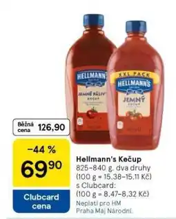 Tesco Hellmann´s kečup nabídka