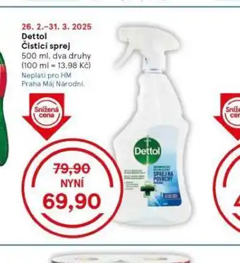 Tesco Dettol čistící sprej nabídka