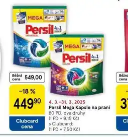 Tesco Persil mega kapsle na praní nabídka