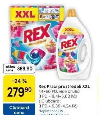 Tesco Rex prací gel nabídka