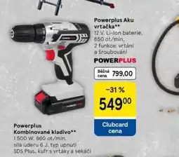 Tesco Powerplus aku vrtačka nabídka