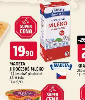 Terno Madeta jihočeské mléko nabídka