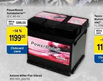 Tesco Powerboost autobaterie 45 ah nabídka