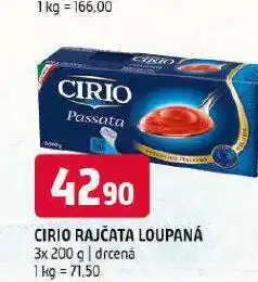 Terno Cirio rajčata loupaná nabídka