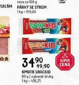 Terno Kmotr snackid nabídka