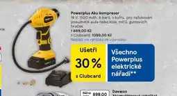 Tesco Powerplus aku kompresor nabídka