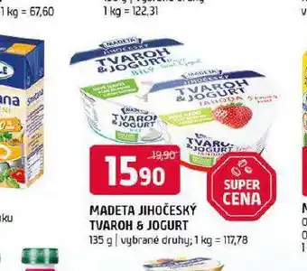 Terno Madeta jihočeský tvaroh & jogurt nabídka