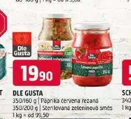 Terno Dle gusta paprika červená nabídka