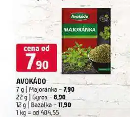 Terno Avokádo bazalka nabídka