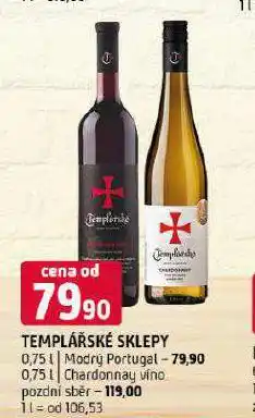 Terno Templářské sklepy chardonnay nabídka